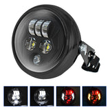 5.75 Inch Motorcycle LED Headlight with Housing Bracket - High Beam/Low Beam/DRL/Turn Signal, 1 Pack