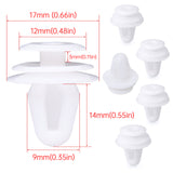 50pcs Auto Bumper Fender 8mm Hole Car Fixed Rivet Retainer Plastic Rivets Fastener Push Clips