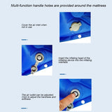 New Iatable Anti Bedsore Breathable Turn Over Air Mattress Elderly Bedridden Patients Multi‑functional Handles Holes