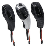 LED Automatic Gear Shift Knob Easy Clean Soft Gear Shift Knob Lever with Red Button for Vehicle