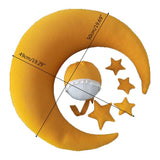 Baby Hat Posing Moon Pillow Stars Set Newborn Photography Infants Photo Props Accessories