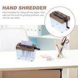 A4 Manual Documents And Card Hand Paper Shredder Straight Strip Cut For Home Office