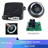 12V Ignition Starter Alarm Keyless Entry Autostart Car Start Stop Buttons One Key Switch Engine System Push Button