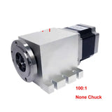 NEMA 34 Harmonic Drive Reducers A Rotary Axis Chuck 100mm 3 4 Jaws Speed Reducing Ratio 100:1 for Wood CNC Router hine