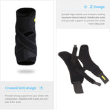 Breathable Adjustable Compression Foot Drop Ankle Brace Support Stabilizer