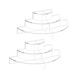 Acrylic Display,Acrylic Stands,Clear Risers Collectible Cupcake Display Stand for Dessert