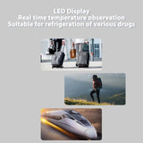 Case Portable Fridge Plug in for Home Car Travel Insu Cooler Medicine Coog Box