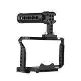 Andoer for Sony ZV-E1 Aluminum Alloy Camera Video Cage Kit with Cold Shoe Mounts Numerous 1/4" Threads
