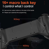 Mobile Gaming Controller Bluetooth-Compatible5.3 Turbo/Back Button/Vibration Cell Phone Gamepad ro Function for Android iOS