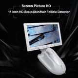 NEW Scalp Hair Follicle Facial Skin Oil Moisture Magnifying Detector 11 Inch HD LCD Screen Microscope Tester