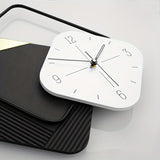 1pc Modern Minimalist Personality Metal Eco-friendly Plate Creative Wall Clock -17.7 "(approx. 45 Cm) - Large Battery Operated Clock For Living Room, Kitchen, Bedroom, Dining Room And Office Decor