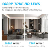 HD 1080P Mini WiFi Camera Tiny Nanny Baby Cam for Home Office Security Night Vision Flexible Lens Mobile Monitoring Push Alarm