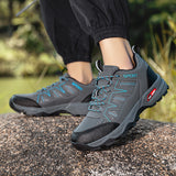 New low cut outdoor wear-resistant casual with breathable non slip mesh, lightweight and soft soled hiking shoes for couples