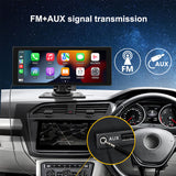 Wireless Carplay Android Auto Multimedia Player Integrated DVR Dash Cam Portable Car Stereo Mirrork 10.26 Inch Toucreen