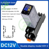 H3Y-2 4 Digital display time JSZ6 Power delay cycle control adjustable 220V 110V DC24V DC12V timer relay