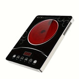 1pc, Electric Cooktop Portable Stove, Electric Hot Plate Single Burner Electric Stove Top Infrared Cooktop 3500W