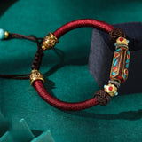 Dragon Knot Hand-woven Bracelet Bohemian Women's Vintage Brass