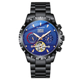 GUANQIN Men's Military Watch High Quality Automatic Mechanical Bracelet Stainless Steel Sapphire Automatic Mechanical Movement