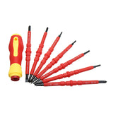 8Pcs Electricians Insulation Screwdriver Tool Set Removable Multifunction Screw Driver Bit Home Electrical Special Repair Tools