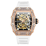 Diamond Fashion Watch Men Brand ONOLA Luxury Hollow Full Automatic Mechanic Watches Man Waterpoor Montres Pour Hommes Clock