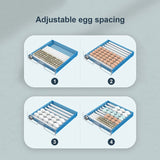 Small Home Automatic Intelligent Egg Turning Parrot Chicken Duck Goose Pigeon Incubator 48/64 Eggs Brooder