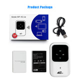 4G LTE Car Mobile Broadband Pocket 2.4G Router 100Mbps Hotspot SIM Unlocked WiFi Modem Wireless Internet Support