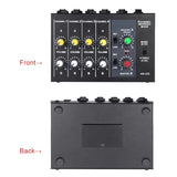 AM-228 Ultra-compact Low Noise 8 Channels Metal Mono Stereo Audio Sound Mixer with Power Adapter Cable