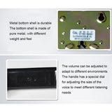 Vintage Wall Mounted Phone with Indicator Retro Push Button Telephone Black