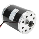 Electric Bike Brushed Motor 48V 500W Heat Dissipation Brushed Electric Motor for DIY Electric Bikes