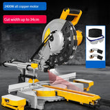 220V 10 Inch Multifunctional Electric Saw Household 45 Degree High-Precision Woodworking Cutting Miter Sawing Aluminum hine