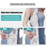 Adjustable Spinal Hyperextension Fixator A Scoliosis Hunchback Fixation Thoracolumbar Fracture Support White