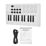 M-VAVE 25-Key Control Mini Portable USB Keyboard MIDI Controller with 25 Velocity Sensitive Keys and 8 RGB Backlit