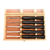 5pcs/Set HSS Lathe Chisel Set Woodworking Turning Tool Set HSS High Speed Steel Semicircle Knife Hand-held Wooden Turning Tool