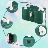 EU Plug,Powerful Electric Balloon Pump,Air Iate/Deflate Pump,Double Motor for Swimming Pool, Iatable Bed and Etc.