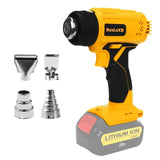Electric with 4 Nozzles Heat Shrink Wrapping Cordless Handheld Hot Air Gun for /Milwaukee Battery (No Battery)
