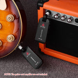 M-Vave Wp-5G Wireless Guitar System 5.8G Guitar System Rechargeable Audio Transmitter Receiver Ism Band for Electric Guitar Bass
