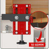 Cabinet Locator Support Clamp - Aluminum Alloy Woodworking Tool for Door Handle Installation and Positioning Punching.