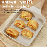 1pc Tamagoyaki Pan, Square Egg Pan Japanese Omelette Pan Nonstick Cookware PFOA Free All Stoves Compatible Induction