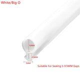 10M Plastic Steel Door Window Sealing Strip Silicon Rubber Door Window Seal Draft Stopper Hollow Bulb Barb Tubular Gasket O Type