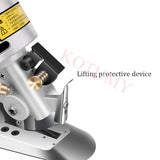 Electric Round Knife Handheld Cloth Cutter Machine - Leather Fabric Textile Cutting Tool.