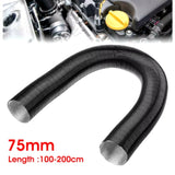 25/42/60/75mm Diameter 100-500cm Diesel Parking Duct Ducting Pipe Hose Black For Webasto Eberspacher Heater Car Camper