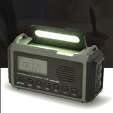 Hand Crank AM FM SW NOAA Weather 4 Ways 10000MAh Solar Powered Radio Torch SOS Alarm Power Bank for Survival