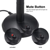 USB Desktop Microphone Plug &Play Omnidirectional PC Laptop Mic for Computer Gaming Recording Chatting Singing Meeting