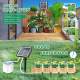 Advanced Solar Powered Automatic Drip Irrigation Kit - Self Watering with Sensor Timer for a Hassle-Free Garden