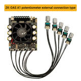 160W+160W+220W 2.1 Channel Bluetooth-compatible 5.1 Power DSP ADAU1701 Subwoofer Amplifier Board 10 stage EQ