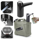 Portable Dispenser USB Rechargeable Wireless Pumping Device One Key Switch Auto Water Pump for Outdoor Camping