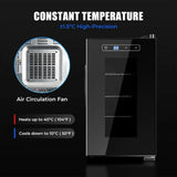 Reptile Egg 23L Digital Lab Incubator 10−40°C Temperature Control for Reptiles Hatching with UV-Resistant Glass Door