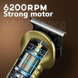 NEW 697 6 in 1 Grooming Kit Hair Clipper Nose Shaver Body Trimmer Professional Rechargeable Metal Vintage