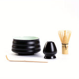 1 Set Japanese Matcha Tea Set, Matcha Ceremony Accessory - Matcha Whisk, Ceramic Bowl And Whisk Holder, Traditional Scoop