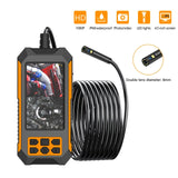 Industrial Endoscope 1080P 4.5 " Display 5m Hard Wire 8mm Diameter IP68 Waterproof Sewer Camera With LED